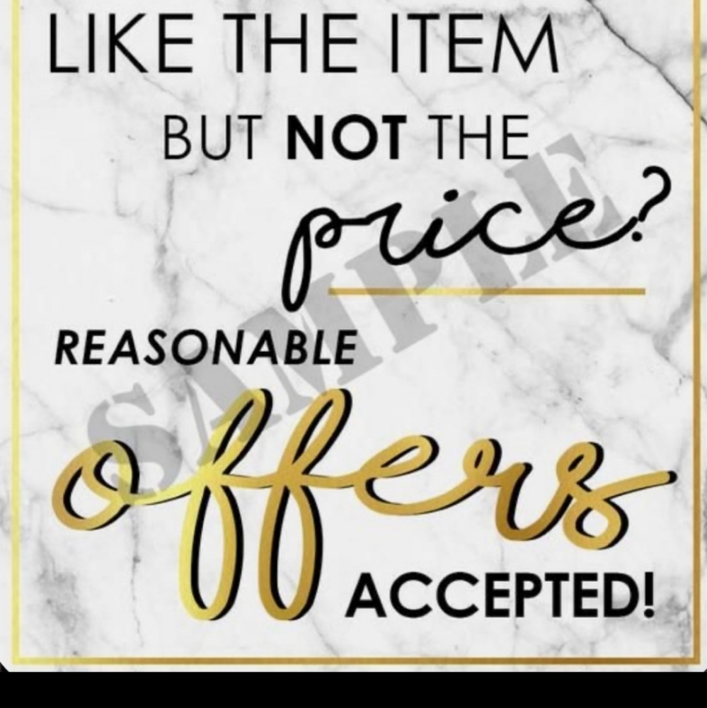 All Reasonable Offers Are Considered!😁
